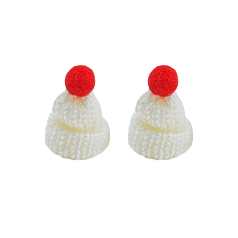 Bonnet de Père Noël blanc sans lettres