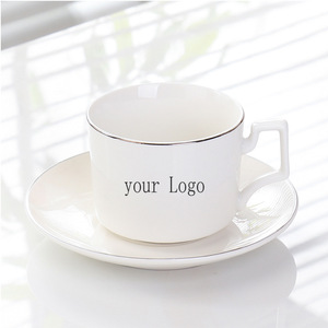 Ensemble tasse et soucoupe à café en céramique vintage à motifs floraux britanniques, pour le thé de l'après-midi, mug à thé noir, cadeau - Product Image 5