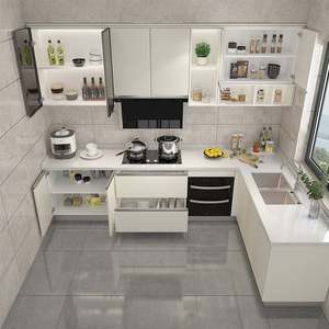 ครัวซานโตโปวาที่สดใสและเป็นระเบียบ: ชั้นวางแบบเปิด, เครื่องใช้ไฟฟ้าในตัว และตู้เก็บของโทนสีเบจพร้อมระบบจัดเก็บอัจฉริยะ - Product Image 2