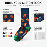 Chaussettes personnalisées OEM pour adultes, en polyester/nylon/coton/fibre de bambou/laine, résistantes aux déchirures, séchage rapide, sans couture, impression numérique 360°