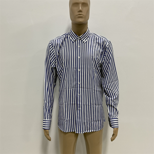 Nuove camicie di lusso da uomo a maniche lunghe alla moda Casual a righe sottili da uomo d'affari - Product Image 2