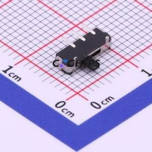 K3-1270R-F1 Slide Switch SMD Switch Single Pole Double Throw Rectangle Pin Header SMD Tab 8.8mm - Product Image 1