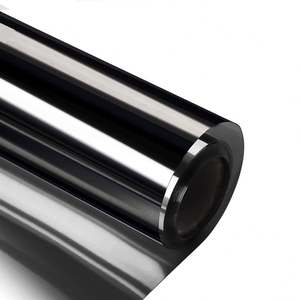 فيلم كاكس أسود فضي اتجاه واحد مرآة نافذة فيلم ، صبغة نافذة شمسية عاكسة ذاتية اللصق للحيوانات الأليفة لتزيين المنزل - Product Image 1