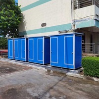 Toilettes publiques en acier coloré, toilettes mobiles, toilettes portables, toilettes portatives en acier coloré, toilettes et urinoirs portables