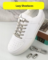 Lacets paresseux Lacets magnétiques rapides colorés Lacets de chaussures élastiques Lacets magnétiques plats sans attache