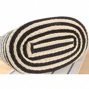Sac à bandoulière rayé en papier tressé grande capacité pour femme, idéal pour les vacances à la plage – Vente en gros - Product Image 6