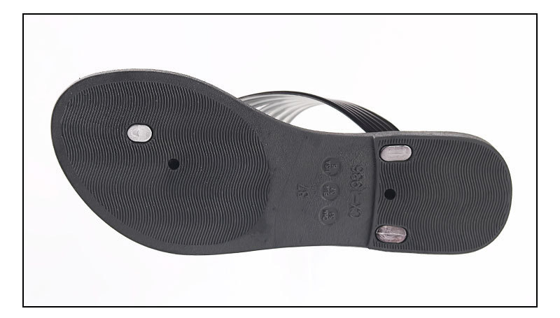 New Design Flat Sandals Shoes Rhinestones Slides Shoes Ladies PVC Sandals Slippers for Women
