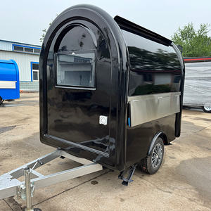 Mini Foodtruck Mobile Cuisine Snowcone Remorque Hot Dog Remorque Fast Food Cart Petit Camion Rond Food Concession Remorque - Product Image 3