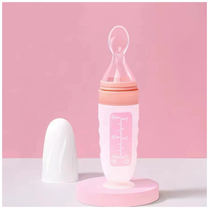 Cuchara dispensadora de patrón impreso de silicona <span class=keywords><strong>para</strong></span> botella de suplemento de alimentación de bebé Material PP <span class=keywords><strong>para</strong></span> bebidas de frutas alimentos 0-12 biberón - Product Image 4