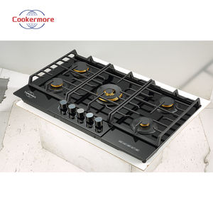 CM-ZJH-G506 Elettrodomestici da Cucina Piano Cottura a <span class=keywords><strong>Gas</strong></span> a 5 Fuochi Accensione Elettronica Bruciatore Compatibilità Alimentazione a Batteria Piano Cottura a <span class=keywords><strong>Gas</strong></span> in Metallo - Product Image 3