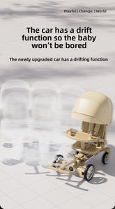 <span class=keywords><strong>Poussette</strong></span> à quatre roues légère personnalisable, angle de vue élevé pour enfants, pliable, facile à pousser, durable, métal, double siège, 0-4 ans - Product Image 4