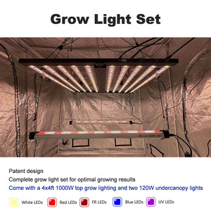 Barre lumineuse LED à spectre complet avec éclairage sous auvent pour l'agriculture intérieure, optimisation de la culture, intensité réglable 0-10V 1240W - Product Image 2