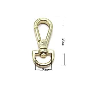 Wholesale Metal Large Plate Buckle Key Chain Handbag Leather Hardware Accessories Bag Strap Zinc Alloy Lobster <b>Hook</b> Manufacturer - Product Image 2