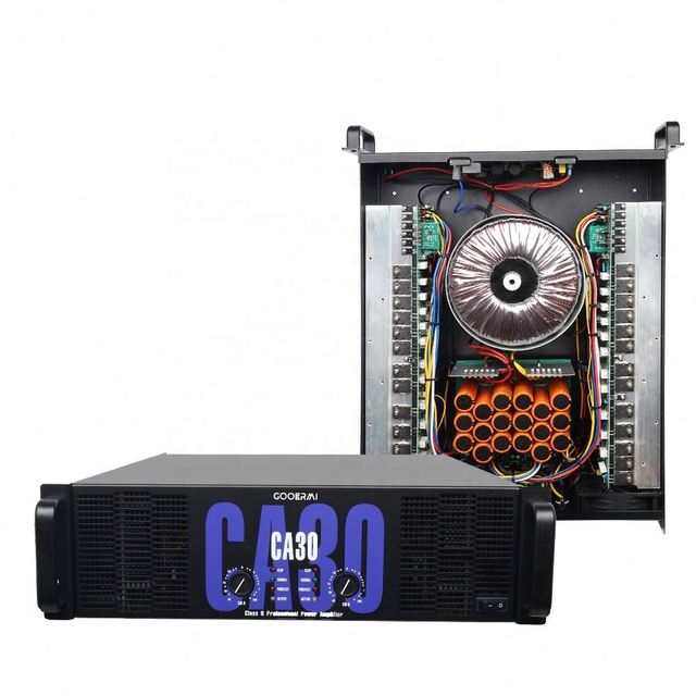 CA30 Professional 2 Channel Power Amplifier Class H 3U 1500W High Power Audio Amp for Speaker Stage DJ Club Live Concert