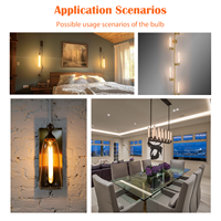 Ampoule LED T10A E26 2W 250lm à économie d'énergie de qualité supérieure, choix de luxe pour l'éclairage d'ambiance, la décoration élégante et l'éclairage nocturne