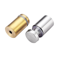 Entretoises creuses en acier inoxydable 304 de 12 mm à 40 mm, noires/blanches/dorées/argentées, pour fixation de panneaux publicitaires et verre
