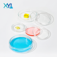 Boîtes de Pétri rondes en verre borosilicate autoclavables OEM, réutilisables, avec couvercle, pour laboratoire