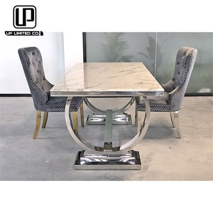 Mesa de Comedor Circular de Mármol de Lujo de Alta Calidad, Estilo Italiano, Diseño Más Popular, Suministro de Fábrica - Product Image 3