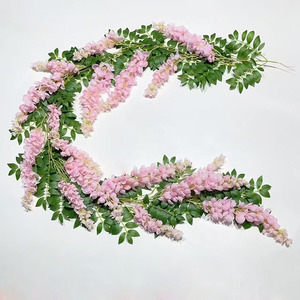 Guirnalda de Glicinia Artificial de Lujo de 200 cm, Flores Colgantes <span class=keywords><strong>para</strong></span> Decoración de Vestíbulos de Hoteles, Restaurantes, Bodas y Eventos - Product Image 3