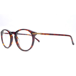 Monturas de Gafas Unisex Redondas de Acetato con Borde Completo, Patrón de Caparazón de Tortuga, Lentes de Resina, para Adultos, Aptas para Todas las Formas de Rostro - Product Image 2