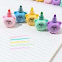 Ensemble de cadeaux promotionnels de mini marqueurs de couleur de l'eau de dessin animé pour enfants de stylos à base d'eau pour le dessin en plastique Durable