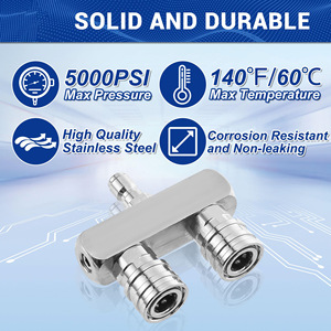 Buse de nettoyeur <span class=keywords><strong>haute</strong></span> <span class=keywords><strong>pression</strong></span> Amazon Zhejiang, puissante, double, connexion rapide 1/4 pouce, pistolet à eau pour lavage de voiture, vente en gros - Product Image 6
