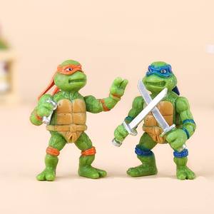 Figuras de acción de <span class=keywords><strong>Tortugas</strong></span> <span class=keywords><strong>Ninja</strong></span> Mutantes para adolescentes, adornos de muñecos, 6 películas, venta al por mayor - Product Image 3