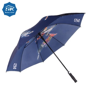 Luxury Golf Umbrella Reverse Fabric Fiberglass <b>Frame</b> Auto Open Windproof High Quality for Golf Enthusiasts 68 Inch All-Season - Product Image 3