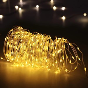 <span class=keywords><strong>Guirlande</strong></span> lumineuse solaire en cuir IP65 blanc chaud, 8 modes, pour la décoration de jardin, de <span class=keywords><strong>chambre</strong></span>, de grenier et d'arbres, crée une ambiance magnifique - Product Image 3