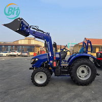 Tracteur à roues 50hp 60hp 70hp 80hp 90hp 100hp, marque chinoise durable, vente directe d'usine, prix bas, best-seller