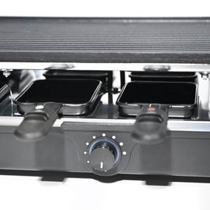 1400W électrique <span class=keywords><strong>Raclette</strong></span> Table Grill détachable antiadhésif réglable contrôle de la température pour <span class=keywords><strong>8</strong></span> <span class=keywords><strong>personnes</strong></span> Portable fête de famille - Product Image 6