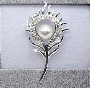 plata con perla