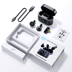 Latest QY90 Wireless Lavalier Microphone Type C Hands-Free <strong>Reporting</strong> for Phone Interviews <strong>Street</strong> Walks Lapel Microphone - Product Image 5