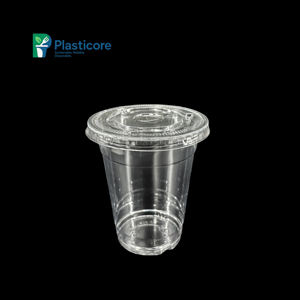 प्लास्टिकोर कस्टम रंग पर्यावरण के अनुकूल डिस्पोजेबल प्लास्टिक कॉफी कप 8 औंस 12 औंस कैफे और पार्टी उपयोग के लिए फ्लैट गुंबद के साथ - Product Image 3