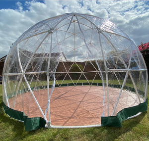 Geodesic Dome <b>Tent</b> for <b>Glamping</b> Prefabricated PC <b>Bubble</b> House with Steel Frame Mobile Sunroom for Resort Outdoor Use - Product Image 3