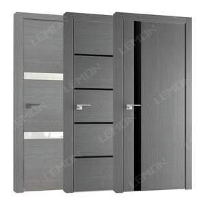 Puerta <span class=keywords><strong>Interior</strong></span> de PVC Impermeable Personalizable con Precio Económico, Puertas de PVC WPC para Dormitorios de Casas - Product Image 3