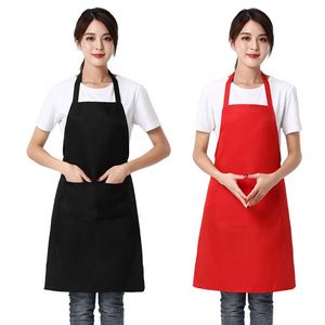 WSY854 Pure Color Sleeveless <b>Apron</b> <b>Kitchen</b> Chef <b>Aprons</b> with 2 Pockets Custom Advertising logo - Product Image 4