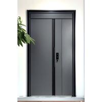 Puerta de Seguridad de Acero con Sistema de Cierre Multipunto, Acero Galvanizado de Alta Resistencia para Puerta Principal de Villa, Antirrobo