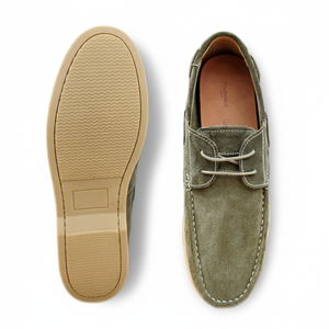 Chaussures bateau pour hommes en cuir véritable faites à la main, basses, à lacets, légères, respirantes, décontractées, polyvalentes et confortables - Product Image 6
