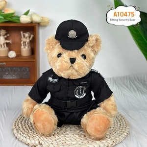 Ours en peluche en gros avec <span class=keywords><strong>uniforme</strong></span> personnalisé, ours de sécurité en peluche, fournisseur OEM - Product Image 2