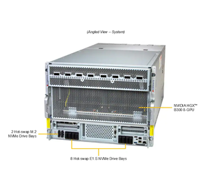 Máy chủ GPU siêu mạnh DP Intel 8U với hệ thống HGX 8-GPU <span class=keywords><strong>SuperServer</strong></span> SYS-822GS-NB3RT AI - Product Image 3