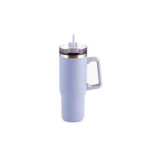 Stainless Steel Thermal Mug 0.9L With Straw And Handle For Cold <b>Hot</b> <b>Drinks</b> - Product Image 1