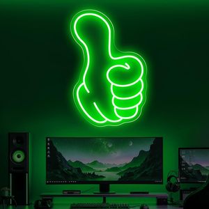 Thumbs Up Letreros Neon LED indoor hanging ambient light fantastic wall decoration light entrance indicator light luminous <b>sign</b> - Product Image 6