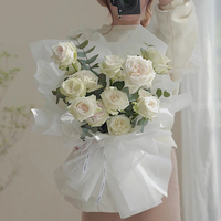 Emballage florale en Film plastique, séries de gelée, Style brouillard de soirée, boutique de fleurs, vente directe d'usine