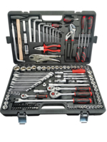 Kit d'outils électriques en acier inoxydable 135 pièces perceuse électrique et tournevis Combo ensemble d'outils électriques sans fil