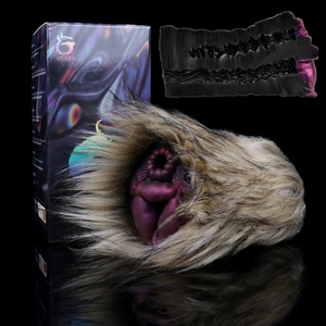 GEEBA Dual Hole Plush <b>Toy</b> Male Masturbation Cup Soft Silicone Vagina Anal <b>for</b> <b>Men</b> Penis Massage Masturbator Sex <b>Toys</b> - Product Image 1