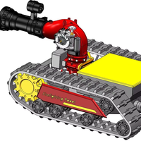 Robot Pemadam Kebakaran Baja Berkualitas Tinggi ZS-M50D-R untuk Pemadam Kebakaran dan Keamanan Berbasis Truk yang Efektif, Buatan China