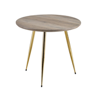 Nouvelle conception 2026 Quantité minimale de commande 30 pièces Vente en gros d'usine Table d'appoint moderne simple avec plateau en MDF et pieds en métal Table de canapé Montage facile Meubles d'intérieur pour salon