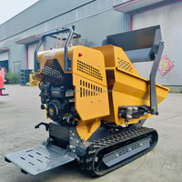 TOHO THD500S Mini-Raupendumper Multifunktionaler Ketten-Minidumper 500kg Mini-Transporter Kipplaster für Bauarbeiten