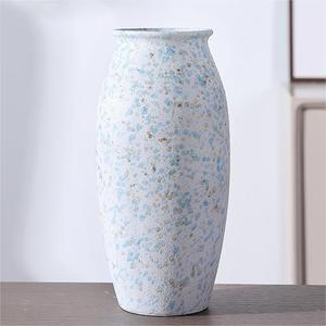 Chinese Vintage Rustic Kiln Changed Reactive Glaze <b>Ceramic</b> <b>Vase</b> With Hydroponic Function for Dried Flower Display - Product Image 3